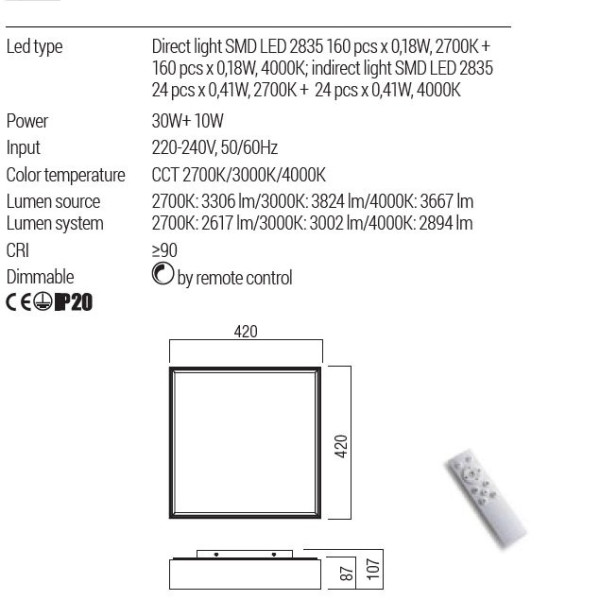 Plafoniera Redo Group Hover 01-4469