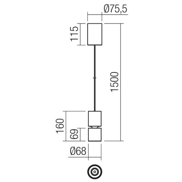 Suspensie Redo Group Naku 01-4061