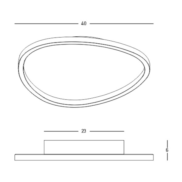 Plafonieră Zambelis 23205