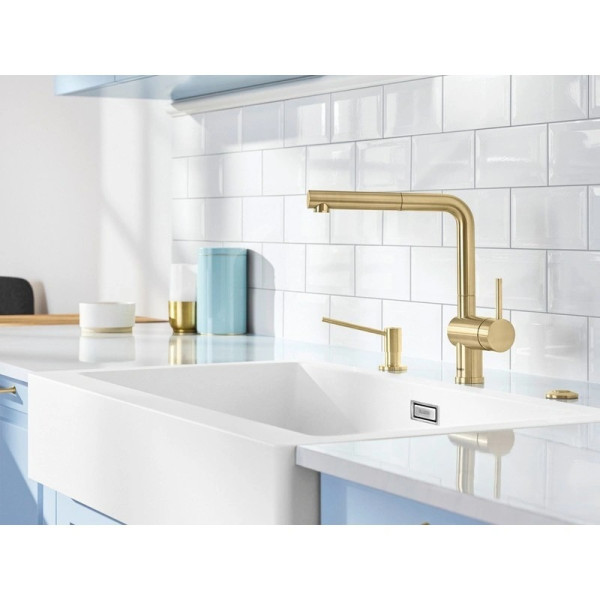 Dozator detergent lichid Blanco Torre Satin Gold