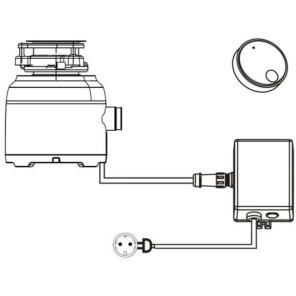 Tocator resturi alimentare (disposer) Fabiano Inverto BLDC Compact