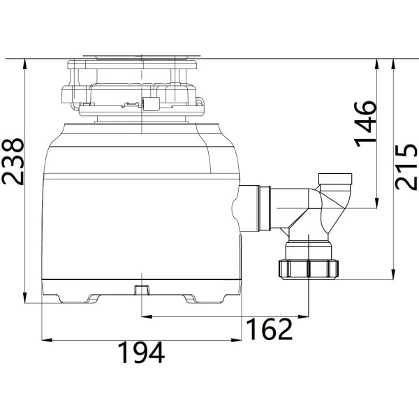 Tocator resturi alimentare (disposer) Fabiano Inverto BLDC Compact