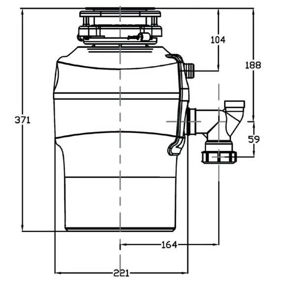 Tocator resturi alimentare (disposer) Fabiano Maestro 500