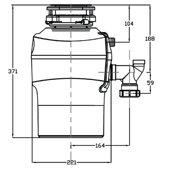 Tocator resturi alimentare (disposer) Fabiano Maestro 750