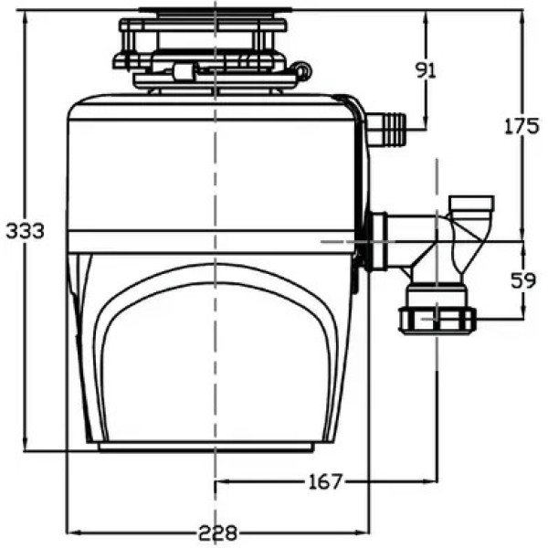 Tocator resturi alimentare (disposer) Fabiano Maestro 1000 Silence +