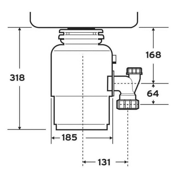Измельчитель пищевых отходов (диспоузер) InSinkErator Model E75