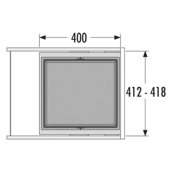 Cos de gunoi incorporat sub chiuveta Hailo Cargo Synchro 3608461