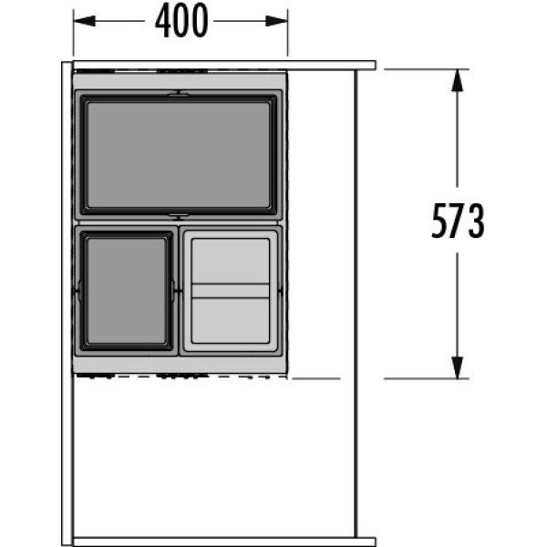Cos de gunoi incorporat sub chiuveta Hailo AS Cargo Aqua 3608901