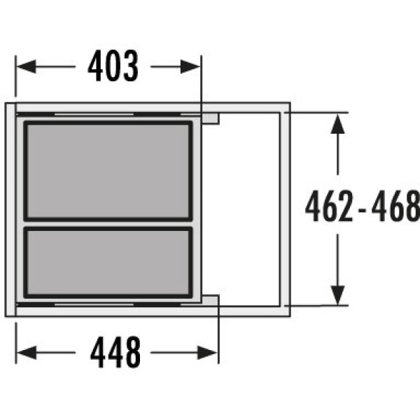 Cos de gunoi incorporat sub chiuveta Hailo Euro Cargo S 3610521