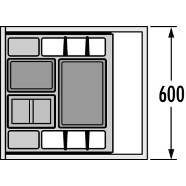 Cos de gunoi incorporat sub chiuveta Hailo AS Separato K 3620811