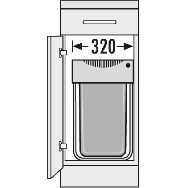 Cos de gunoi incorporat sub chiuveta Hailo AS Easy Cargo 3668401