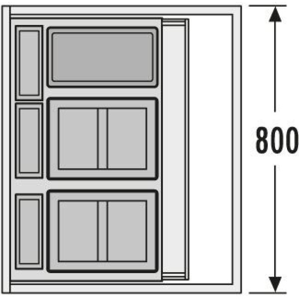 Cos de gunoi incorporat sub chiuveta Hailo AS XXL 3630801
