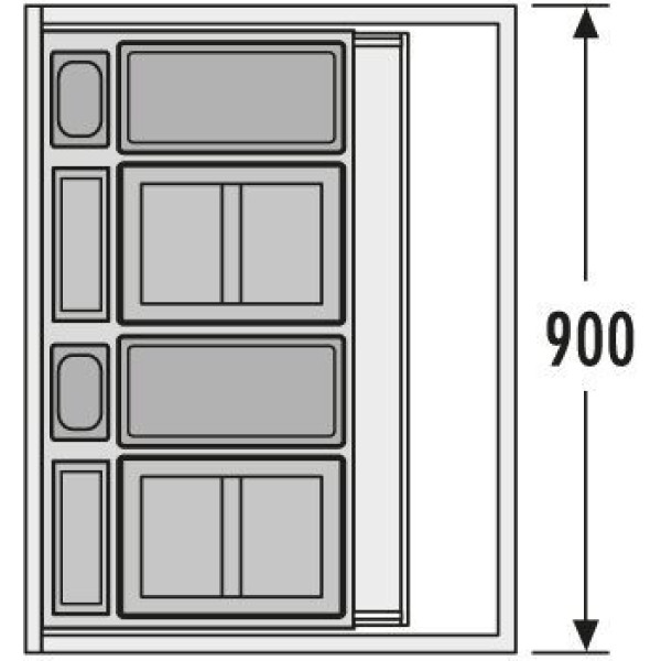 Cos de gunoi incorporat sub chiuveta Hailo AS XXL 3630901