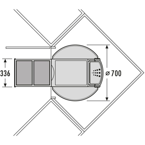Cos de gunoi incorporat sub chiuveta Hailo Rondo 3645121