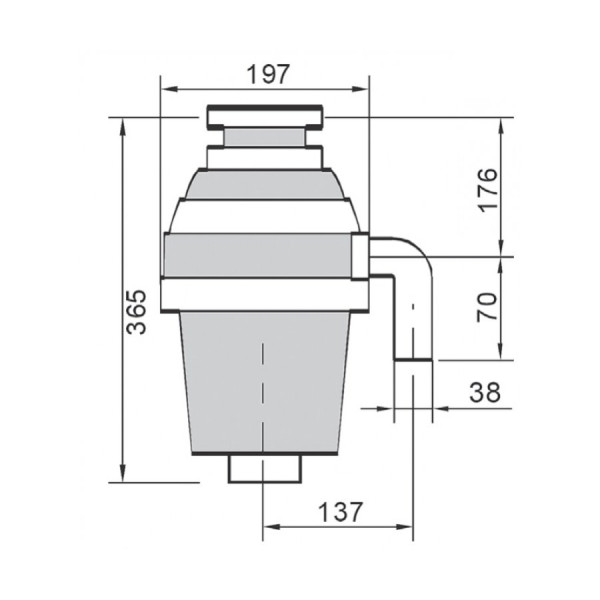 Tocator resturi alimentare (disposer) Fabiano FWD 500