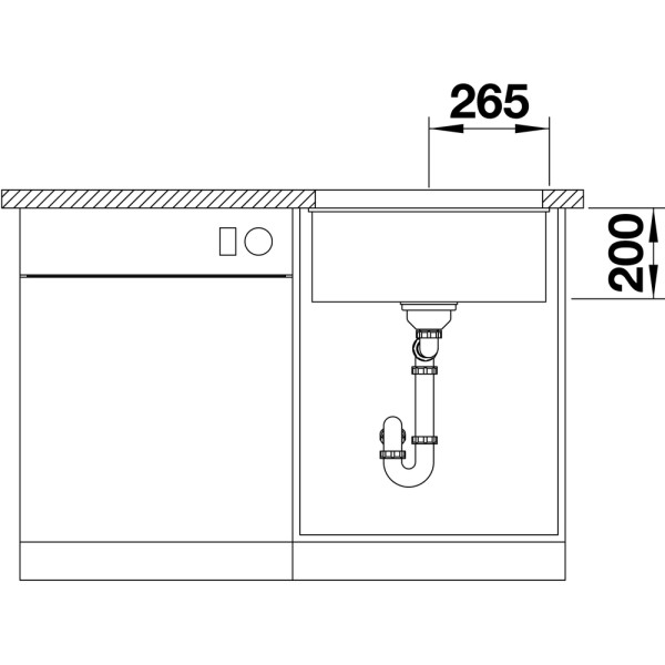 Chiuveta Blanco Etagon 500-U Inox