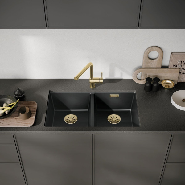 Chiuveta Blanco Subline 350/350-U Black