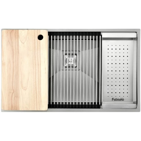 Кухонная мойка под столешницу Fabiano Quadro 73 Celldecor Inox Кухонная мойка под столешницу Fabiano Quadro 73 Celldecor Inox