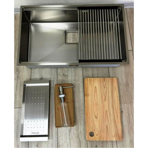 Кухонная мойка под столешницу Fabiano Quadro 73 Celldecor Inox Кухонная мойка под столешницу Fabiano Quadro 73 Celldecor Inox