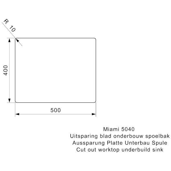 Chiuveta Reginox Miami 50x40 Copper
