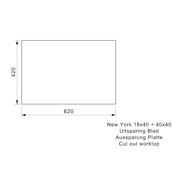 Chiuveta Reginox New York 18x40+40x40 Comfort