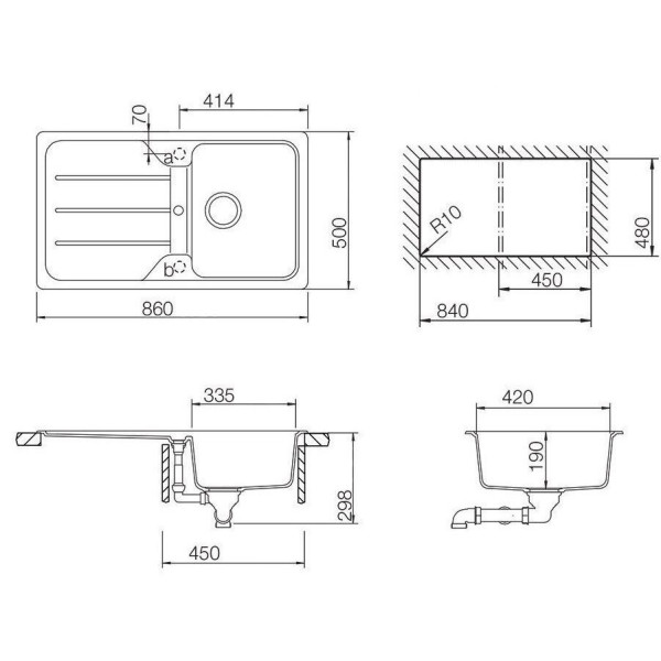 Chiuveta Schock Formhaus D-100 Onyx