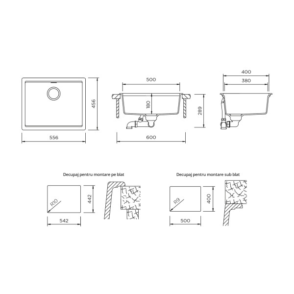 Кухонная мойка Schock Lahti N-100L Alpina