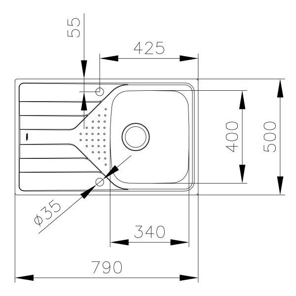 Chiuveta Teka Universe 45 1B 1D