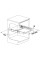 Raft exctractibil Blanco Flat Drawer 60 P