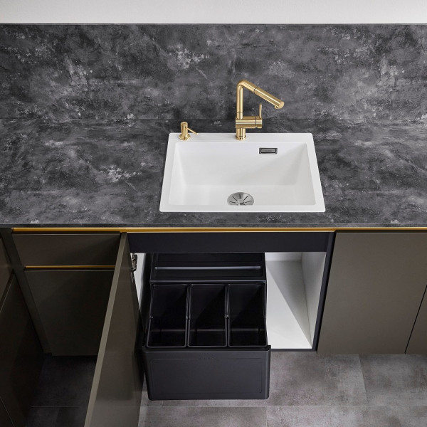 Baterie bucatarie Blanco Linus-S Satin Gold