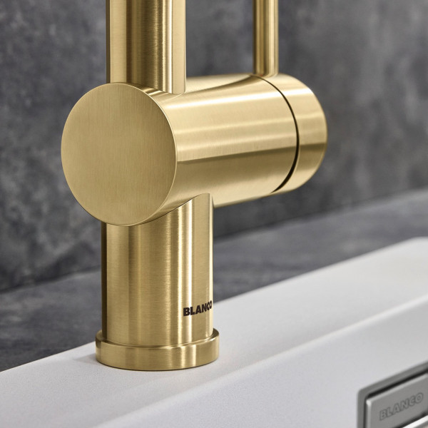 Baterie bucatarie Blanco Linus-S Satin Gold