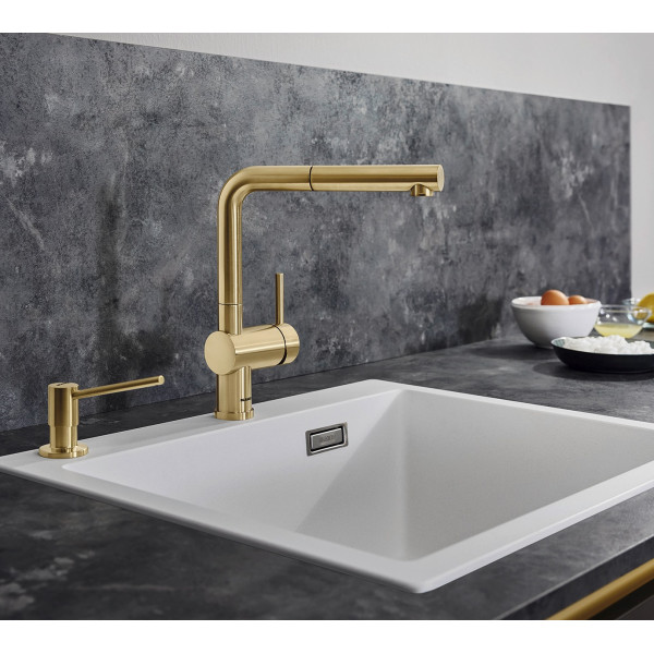 Baterie bucatarie Blanco Linus-S Satin Gold