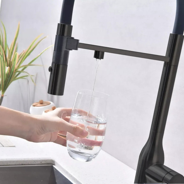 Baterie bucatarie Fabiano FKM 3129 Black Steel