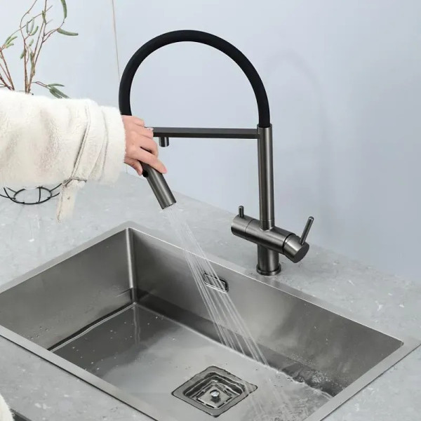 Baterie bucatarie Fabiano FKM 3130 Black Steel