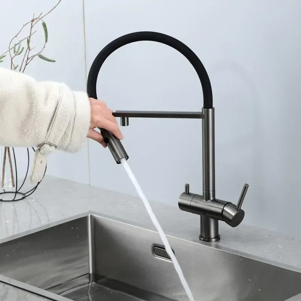 Baterie bucatarie Fabiano FKM 3130 Black Steel