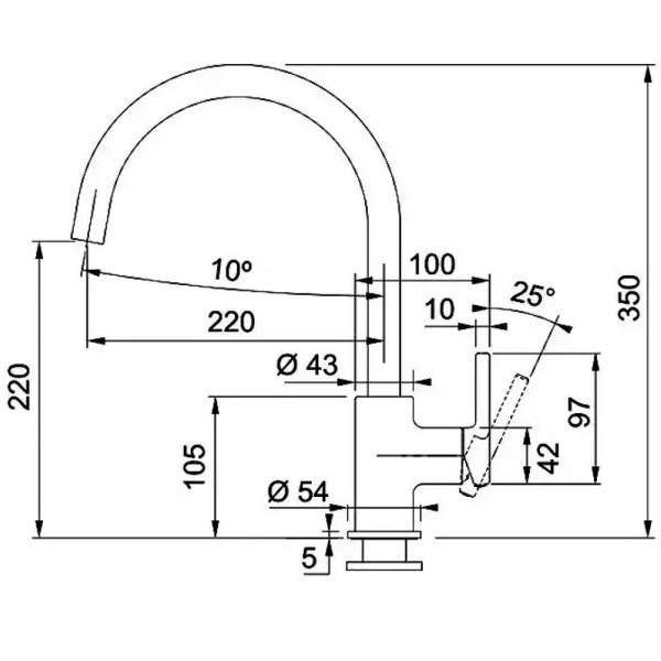 Кухонный смеситель Franke Pola 2.0 Avena