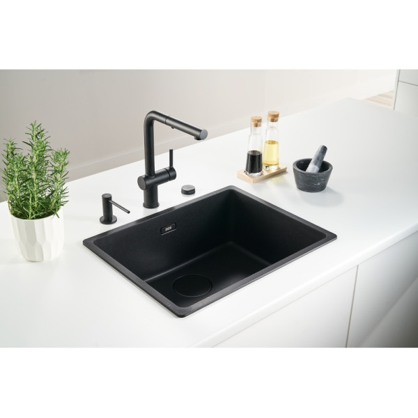 Baterie bucatarie Franke Active L Spout Dual Spray Matte Black