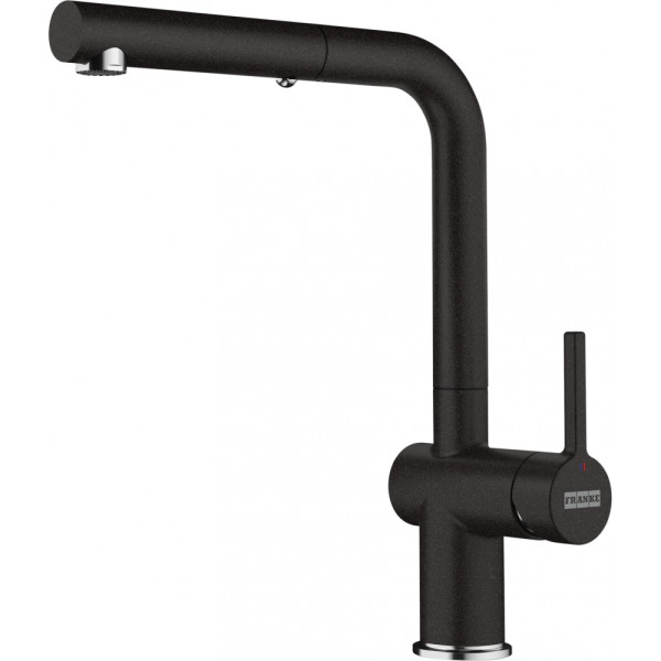Baterie bucatarie Franke Active L Spout Dual Spray Nero