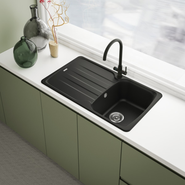 Baterie bucatarie Franke Lina Clear Water L Matte Black