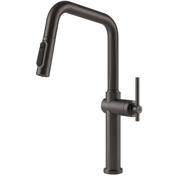 Baterie bucatarie Gessi Habito 60852.707 Black Metal Brushed PVD