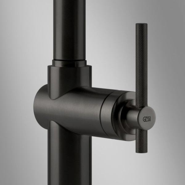 Baterie bucatarie Gessi Habito 60852.707 Black Metal Brushed PVD