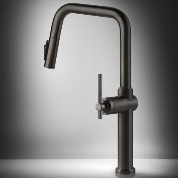 Baterie bucatarie Gessi Habito 60852.707 Black Metal Brushed PVD