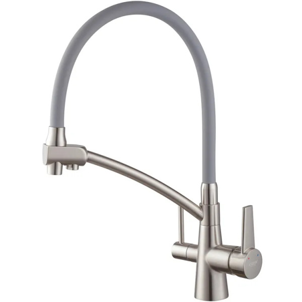 Baterie bucătărie 3-în-1 KOER KB-72003-02, inox (cu filtrare apă)