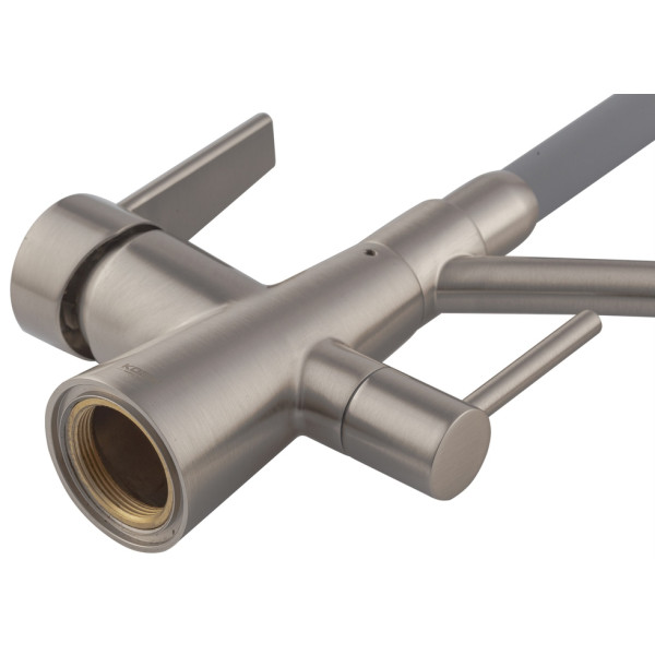 Baterie bucătărie 3-în-1 KOER KB-72003-02, inox (cu filtrare apă)