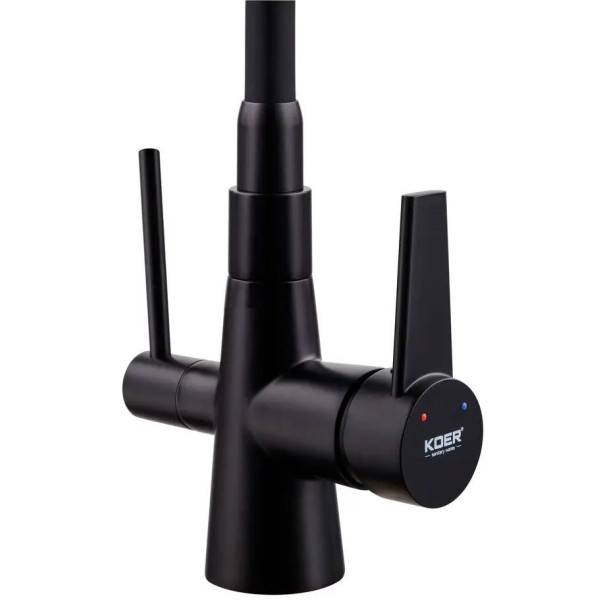 Baterie bucătărie 3-în-1 KOER KB-72003-05 Black Matte