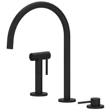 Baterie bucatarie Newform 3Holes 71730.01.093 Black Matt