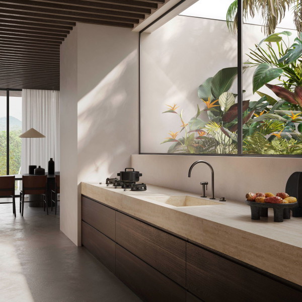 Baterie bucatarie Newform 3Holes 71730.01.093 Black Matt