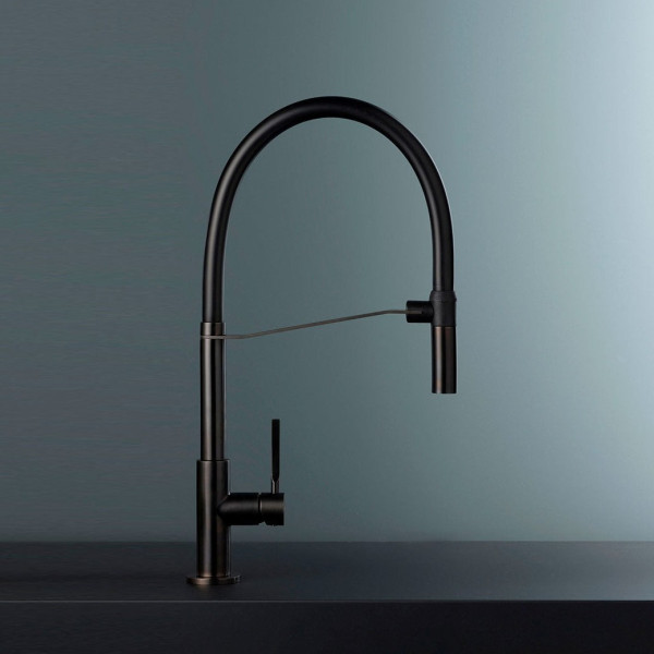 Baterie bucatarie Newform Maki 71850.01.093 Black Matt