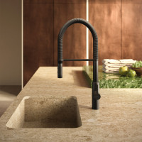 Baterie bucatarie Newform Libera 63930.01.093 Black Matt