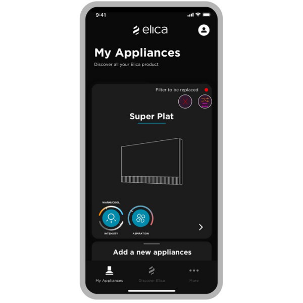 Hota de perete Elica Super Plat GR/F/80 Silence+